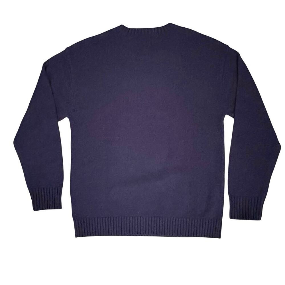Mighty Fine Navy Blue USA Bear Sweater Women’s M Patriotic 250th July 4th NWT - Picture 3 of 7